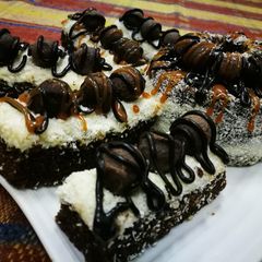 A picture of Chocolate Bounty cake.
