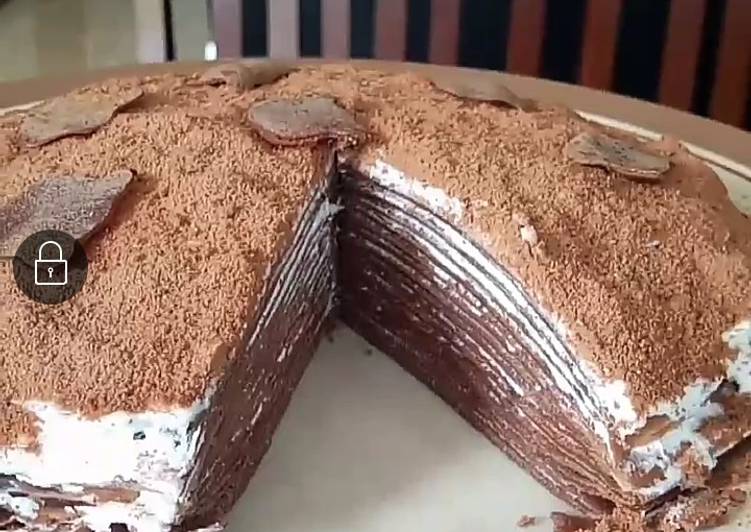 Resep Milo crepe cakes oleh Caca - Cookpad