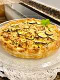 Pastel hojaldre “Calabacín y limón”’ Sin gluten (Gluten-free “Zucchini and lemon” puff pastry cake)