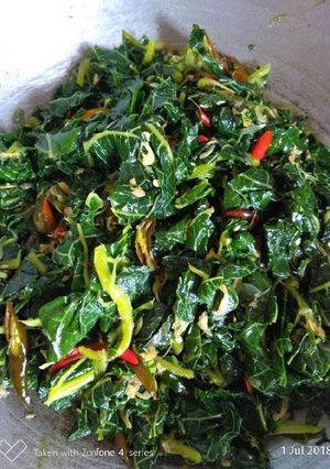 Foto resep Oseng" Daun Pepaya Jepang