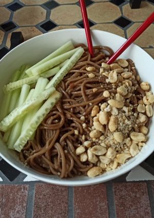 A picture of My take on Sesame Noodles.