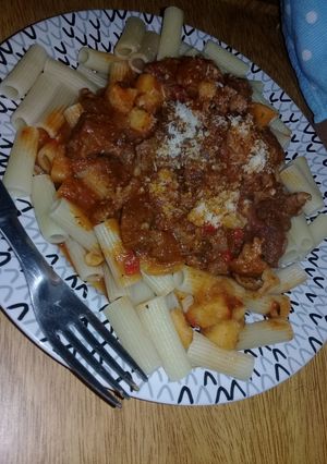 Una foto de Fideos con tuco