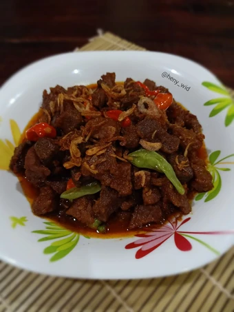 Cara Gampang Membuat Resep Daging &amp; Hati Sapi Bumbu Lapis Merah Anti Ribet, Enak