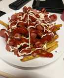 Salchipapas aliñadas