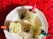 A picture of dhokla sandwich