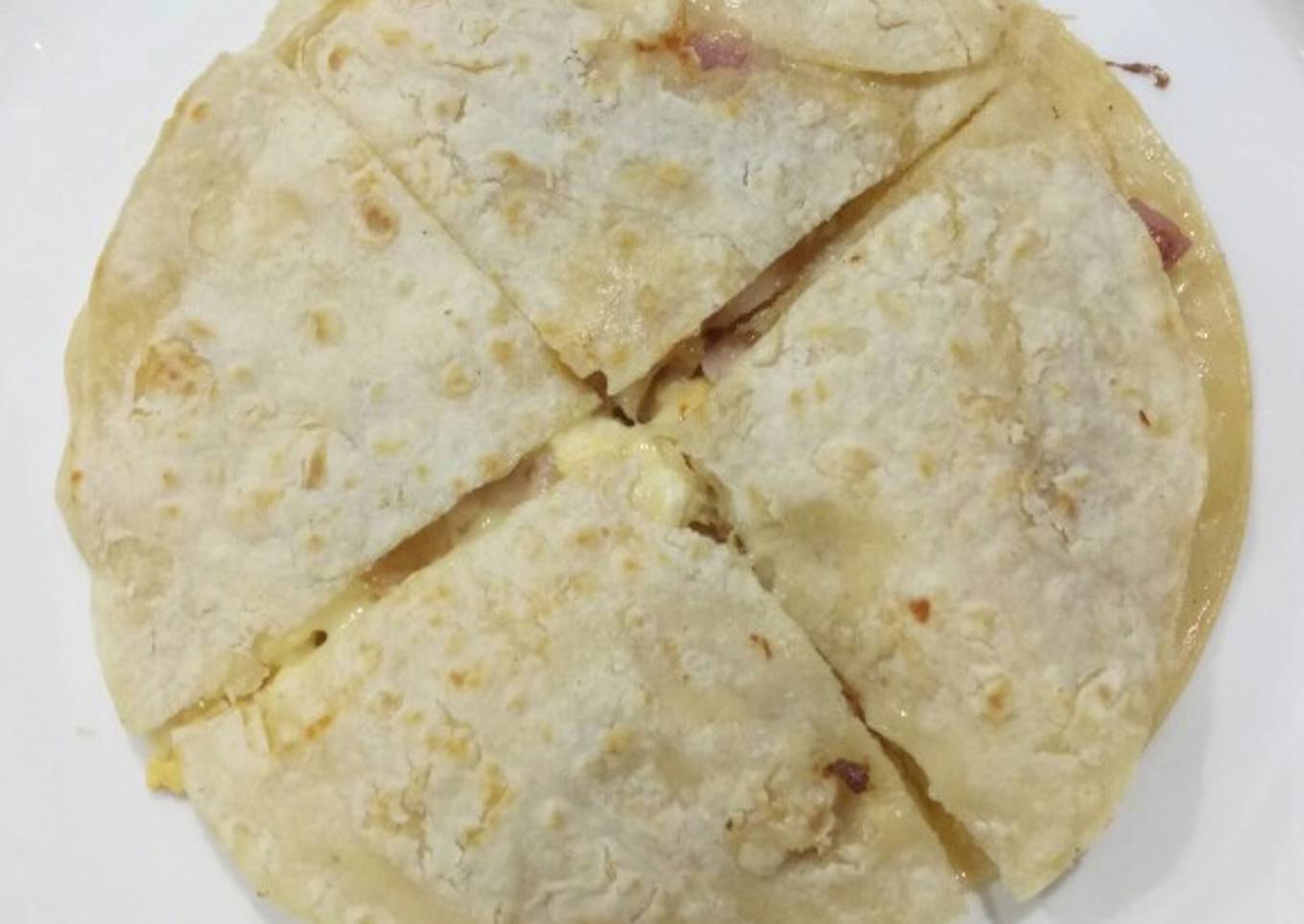 Bacon egg and cheese quesadillas