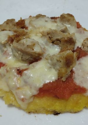 Una foto de Arepizza🥯🌽🧀🍗🫓🥓🍅
