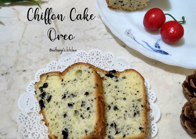 Bagaimana Menyiapkan Chiffon Cake Oreo, Bikin Ngiler