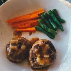 รูปของ Hamburg with Mushroom Sauce