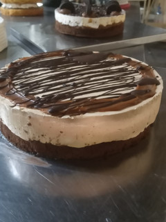 Una foto de Cheesecake de dulce de leche
