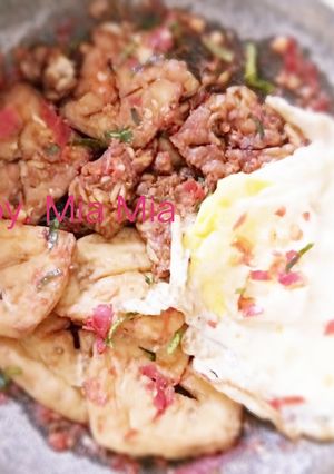 Foto resep Sambal Kencur penyet tempe