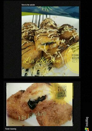 Foto resep Nugget Pisang kriuk keju coklat Lumer