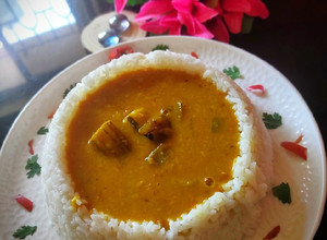 A picture of Sambhar Rice.