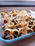 Lumaconis rellenos de soja texturizada