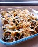 Lumaconis rellenos de soja texturizada