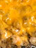Chicken & shrimp cheese steak