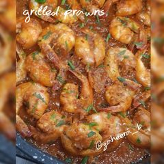 Grilled prawns A picture of Grilled prawns.
