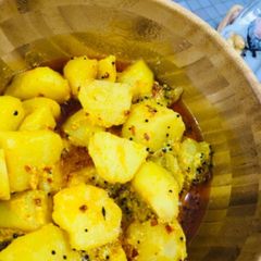 Zeera cubes Aloo A picture of Zeera cubes Aloo.