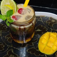 A picture of Butterscotch mango mojito.