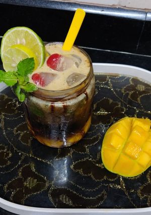 A picture of Butterscotch mango mojito.