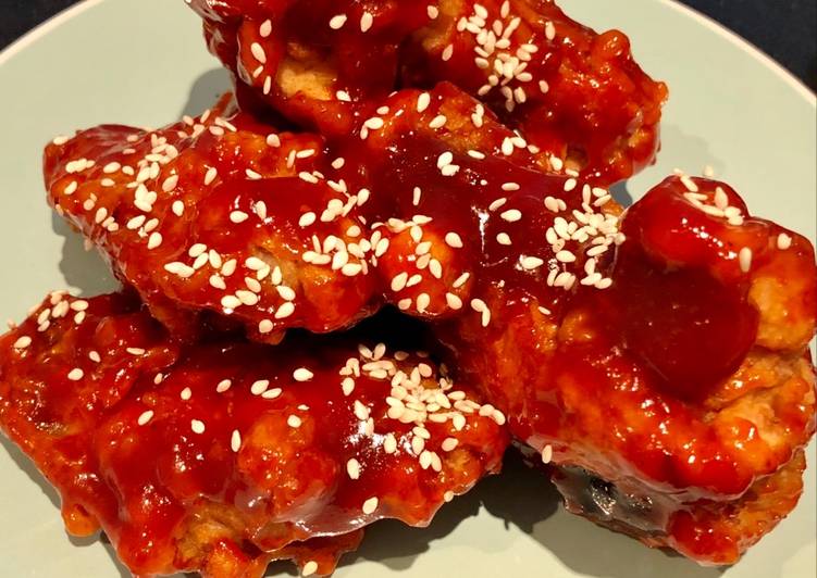 Cara Membuat Korean Spicy Fried Chicken Kekinian