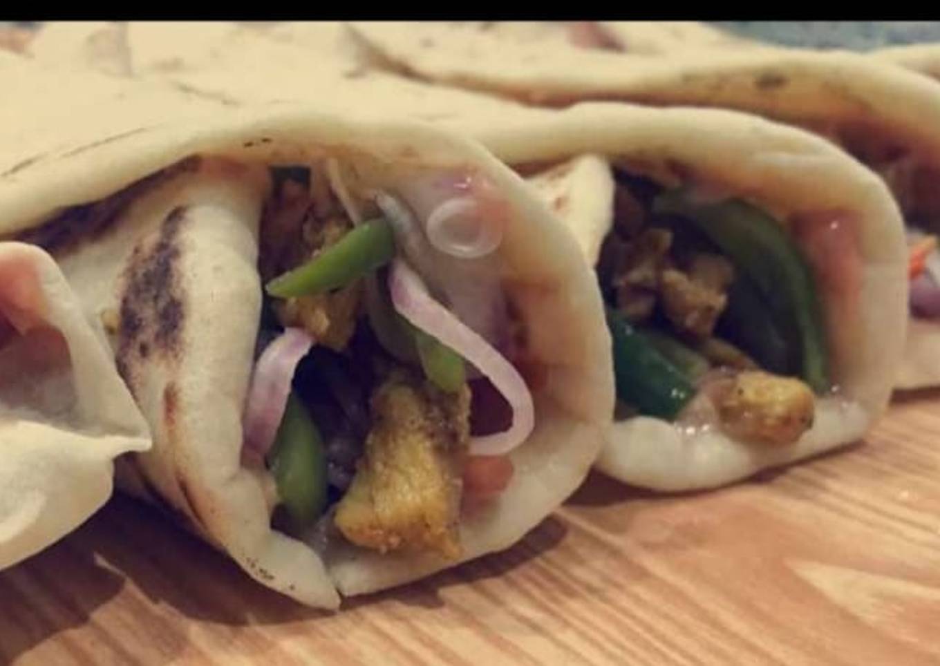 Fried Chicken Veggie Wrap ❤