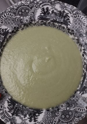 Una foto de Crema de calabacín y puerro