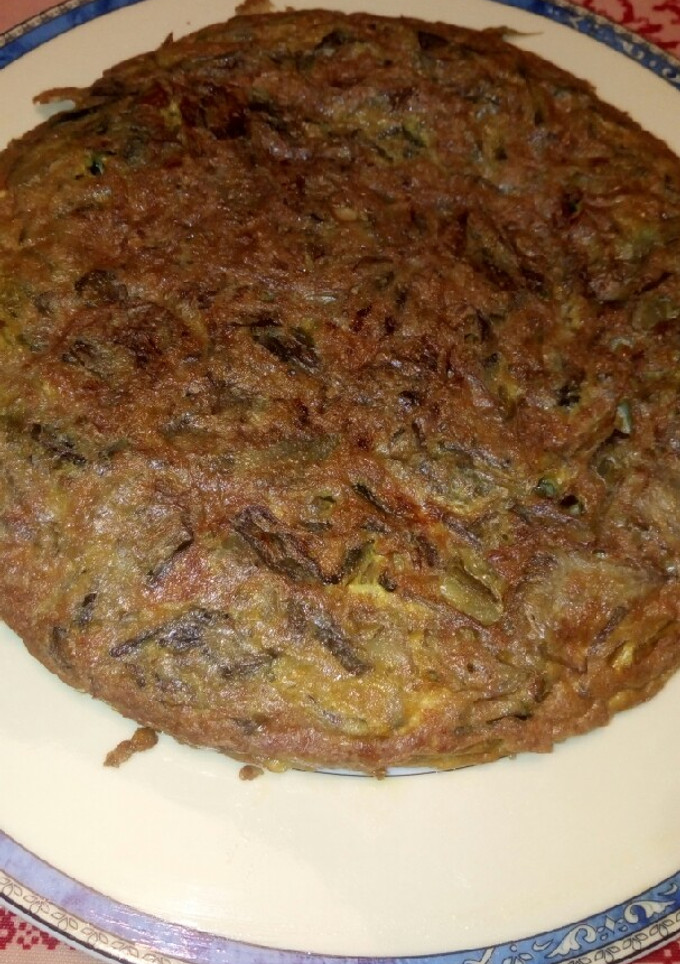 Una foto de Tortilla de alcachofas