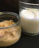 Mantequilla de maní casera + leche de maní a partir de las sobras