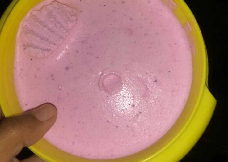 Resep Ice cream dragon fruit Anti Gagal
