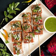 Beetroot Rava Dhokla (Steamed Beetroot Cakes - Gujarati Style) A picture of Beetroot Rava Dhokla (Steamed Beetroot Cakes - Gujarati Style).