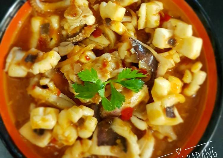 Resep Cumi saos padang enak Lezat