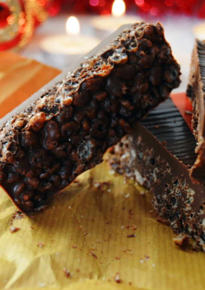 Una foto de Turrón de chocolate (tipo Suchard)