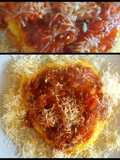 Polenta con salsa de tomates y hierbas frescas