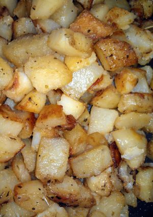 A picture of k's spicy potatoes.
