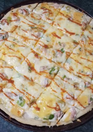صورة لوصفة بيتزا البيضاء (Boisée) 🍕🍕🍕🍕