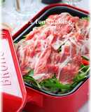 Super Easy! Steamed Pork Shabu on an Electric Griddle