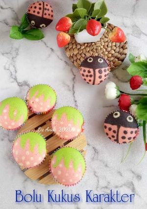 Foto resep Bolu Kukus Karakter Pinky