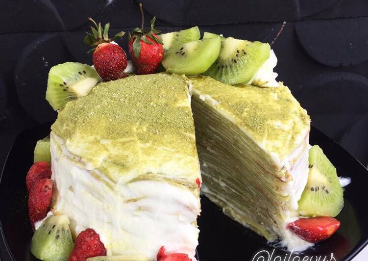 Matcha Crepes Cake