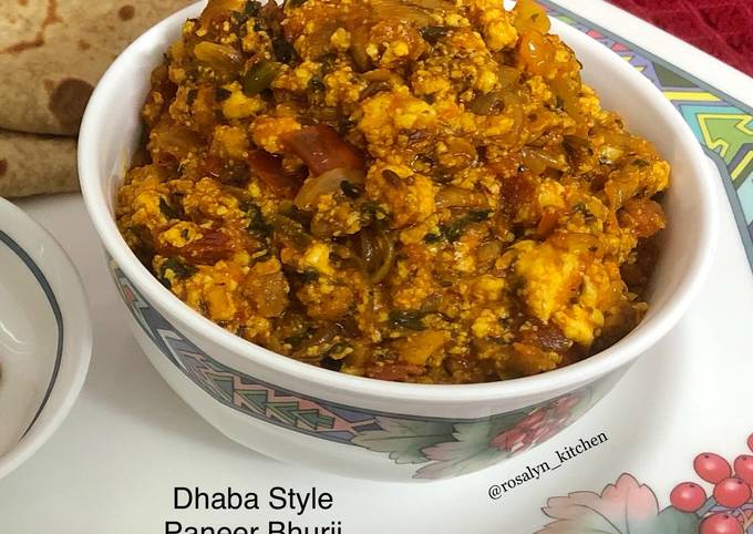 Dhaba Style Paneer Bhurji Recipe By Rosalyn Kitchen Cookpad