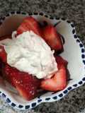 Frutillas con falsa crema