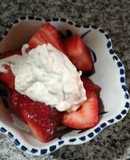 Frutillas con falsa crema