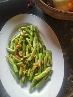 Foto resep Oseng buncis bawang putih