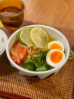 Gambar “Soto Ayam” which reminds me of childhood days in Jakarta🇮🇩