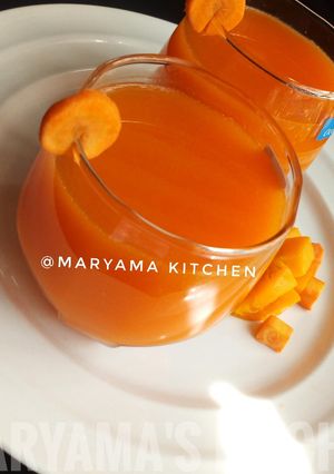 A picture of Mixed fruit juice(carrot,mango,ginger).