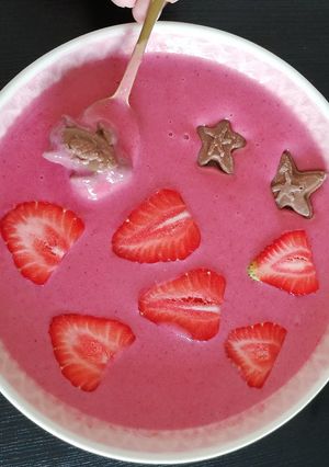 Une photo de Smothie a la fraise
