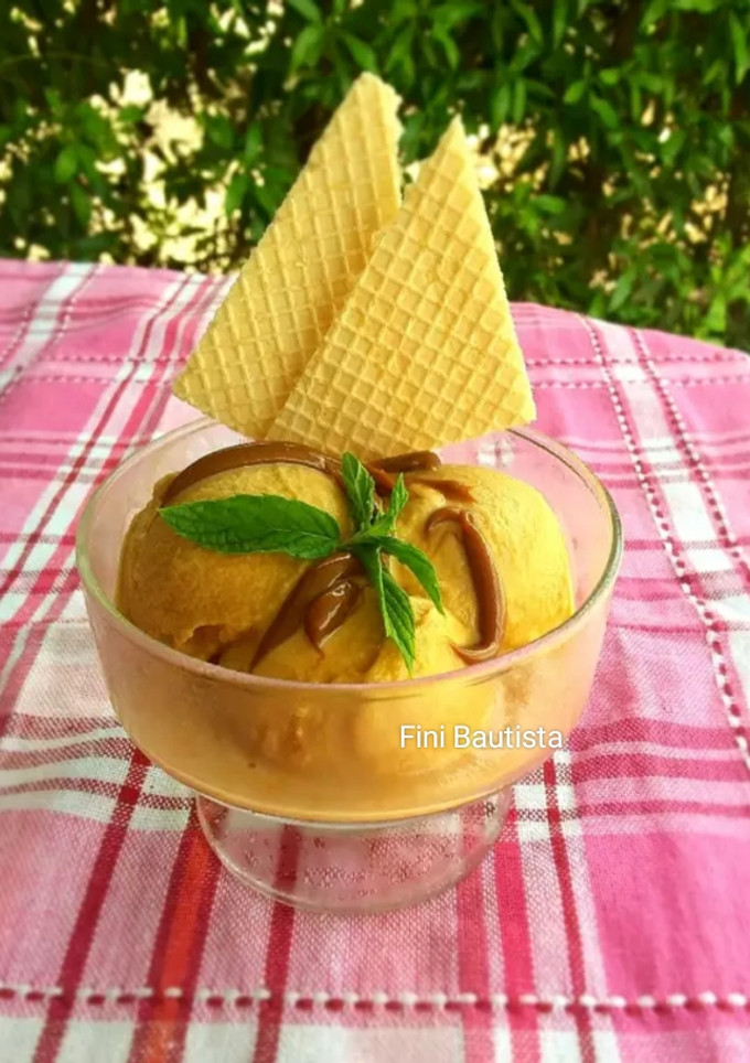 Una foto de Helado de dulce de leche (con heladera y sin heladera)