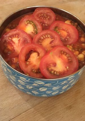 A picture of Chickpea lentil mix :).