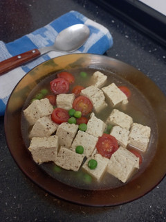 Una foto de Sopa vegana express