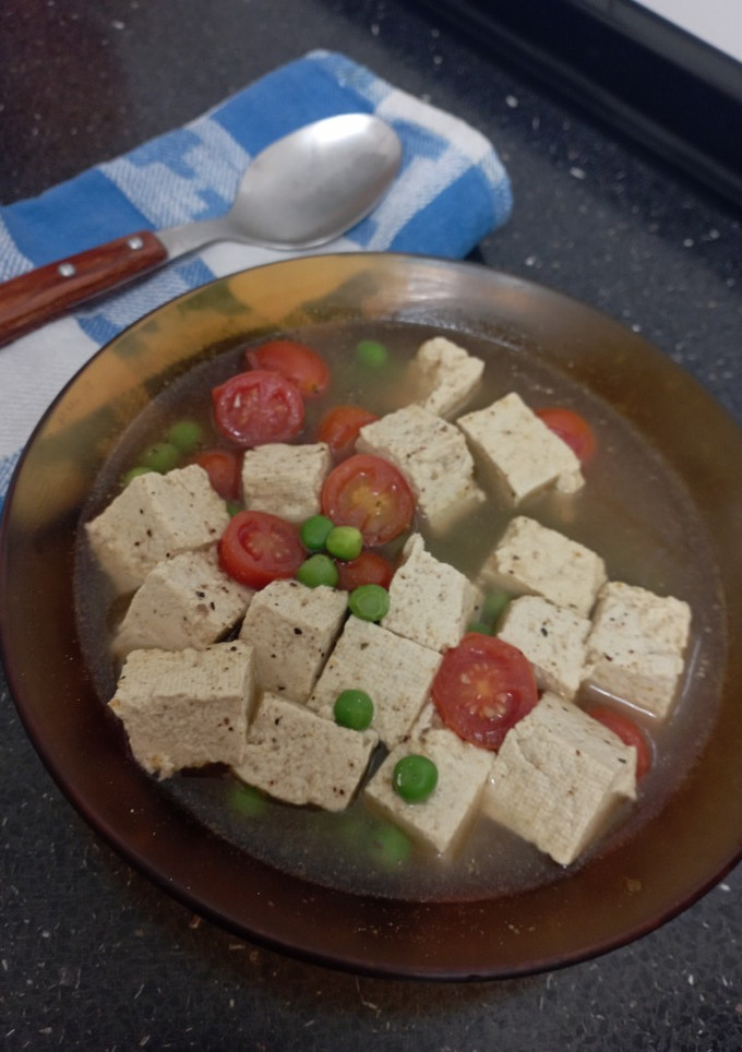 Una foto de Sopa vegana express